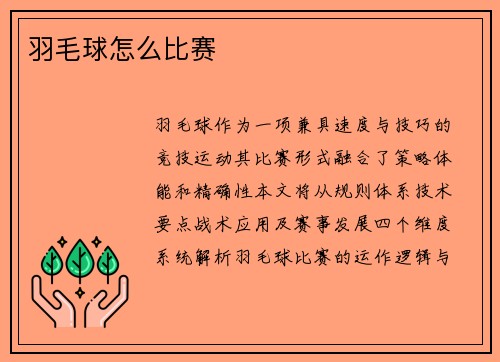羽毛球怎么比赛
